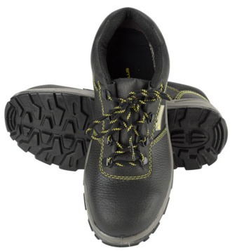 黑色经典系列黄线低帮安全鞋【防砸、防穿刺、防静电、耐磨、耐油】